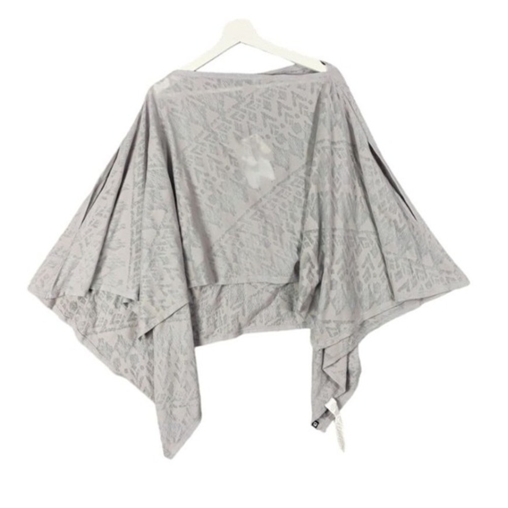 Fabletics Womens Boho Gorpcore Lily Scarf Convertible Poncho OS Lavender NEW